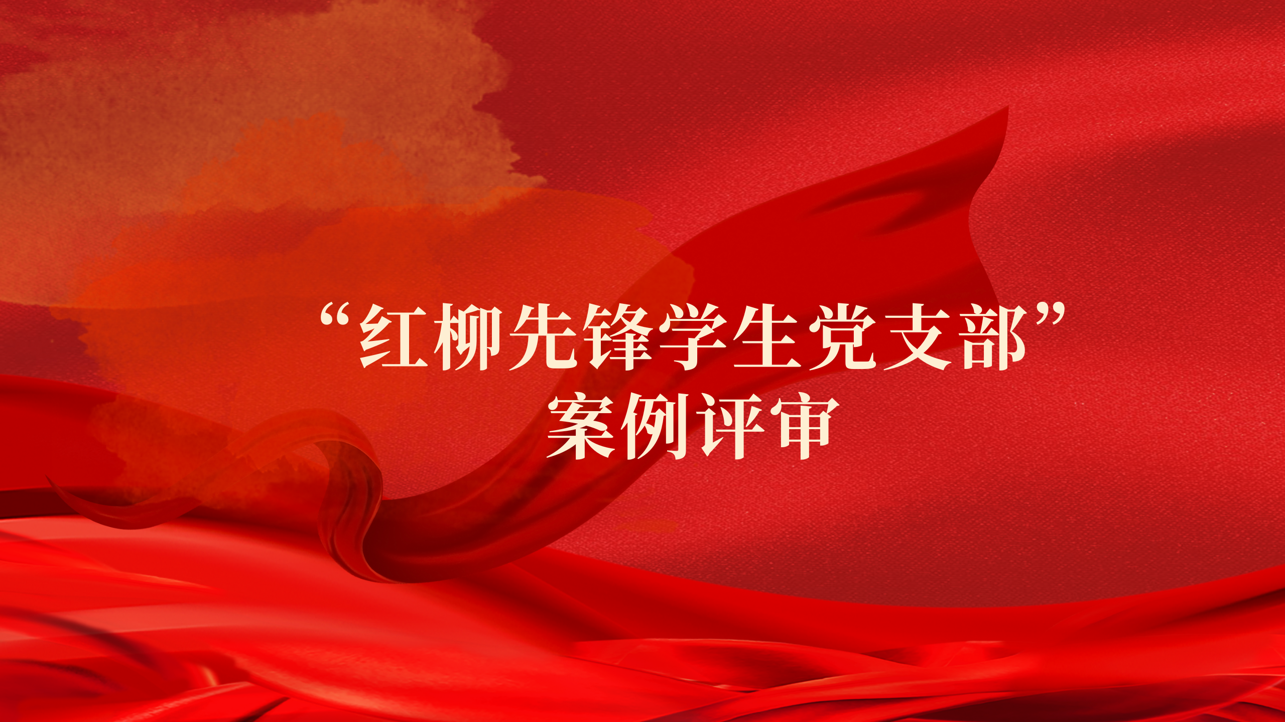 红柳先锋学生党支部